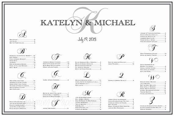 Wedding Table assignment Template Beautiful Unavailable Listing On Etsy