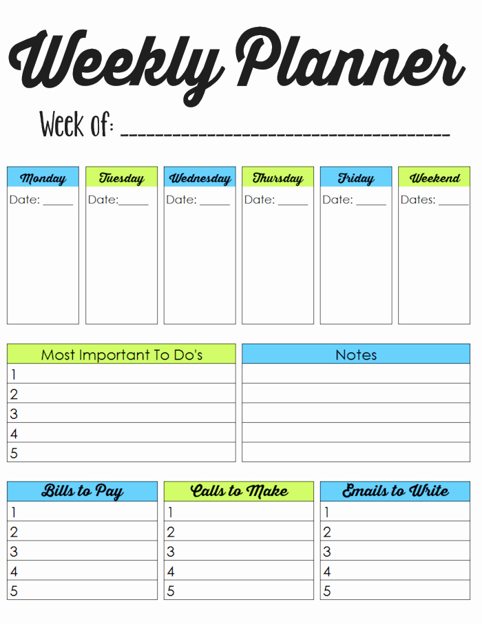 Weekly Family Planner Template Elegant Family Binder Printables the Girl Creative