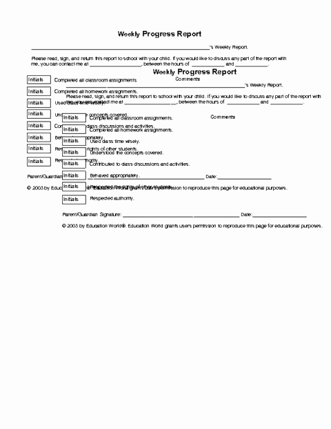Weekly Progress Report Template Best Of 9 Weekly Report Templates Word Excel Pdf formats