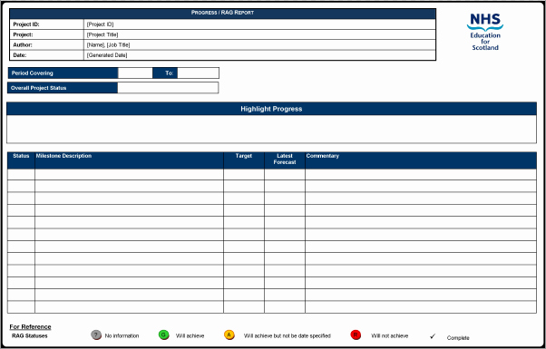 Weekly Progress Report Templates Awesome Printable Weekly Progress Report Template – Word Pdf format