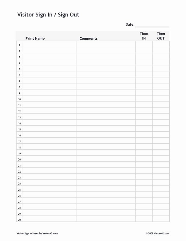 Weekly Sign In Sheet Awesome Best 25 Sign In Sheet Ideas On Pinterest