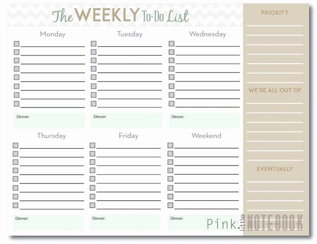 Weekly to Do List Printable Unique Pin On the Ocd Teacher