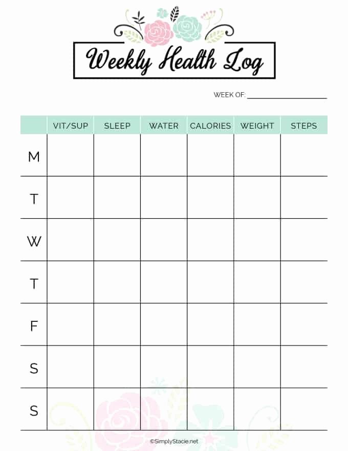 Weekly Workout Planner Template Lovely 2019 Fitness Planner Free Printable Simply Stacie