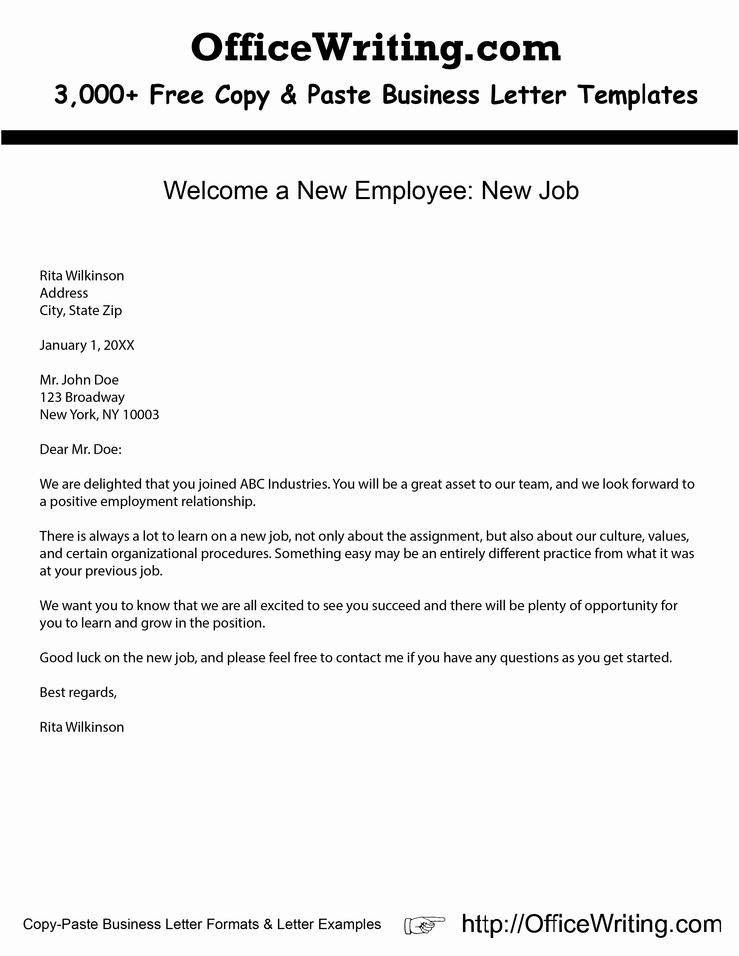 Welcome Letter to New Employee Inspirational Pin by Megan Koski On Work