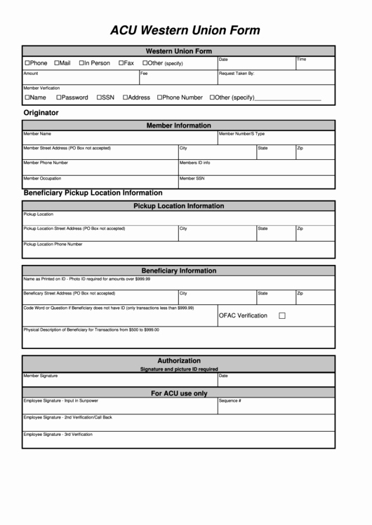 Western Union Money order Template Lovely top 11 Western Union form Templates Free to In