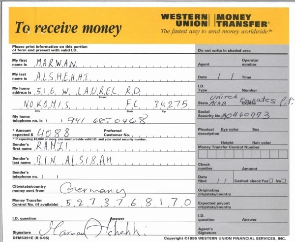 Western Union Money order Template New Western Union form to Send Money Pdf Iwantings