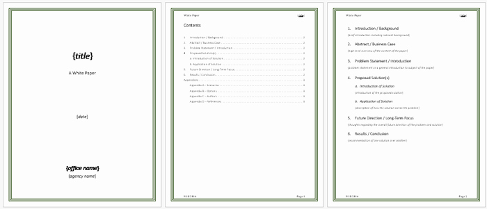 White Paper Template Word Luxury White Paper Templates to Help You In formatting Your White