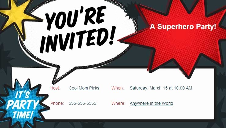 Wonder Woman Invitation Template Best Of the Best Superhero Party Ideas On A Bud Cool Mom Picks