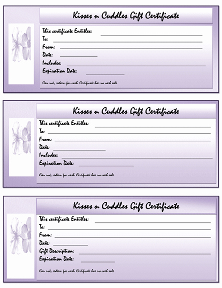 Word Gift Certificate Template Inspirational Free Gift Certificate Templates – Microsoft Word Templates