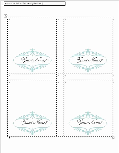 Word Templates for Cards Fresh How to Make Your Own Place Cards for Free with Word and