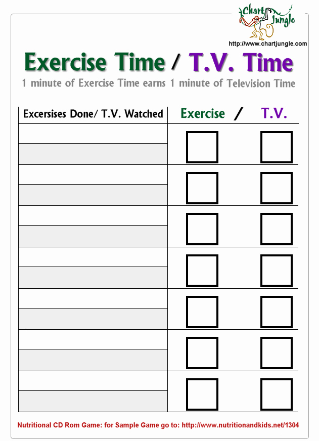 Work Out Chart Elegant Workout Accountability Chart