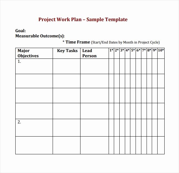 Work Plan Templates Excel Lovely Project Plan Template 20 Download Free Documents In Pdf