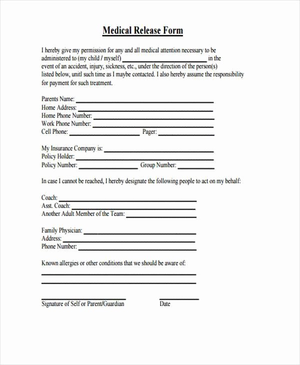 Work Release form From Hospital Best Of 9 Hospital Release form Samples Free Sample Example