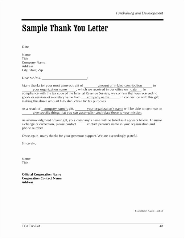 Write A Thank You Letter New How to Write A Donation Thank You Letter