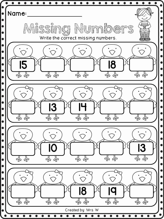 Write the Missing Number Inspirational Home Literacy and Math On Pinterest