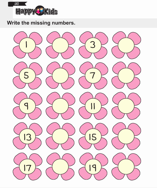 Write the Missing Number New Kindergarten Maths Write the Missing Numbers