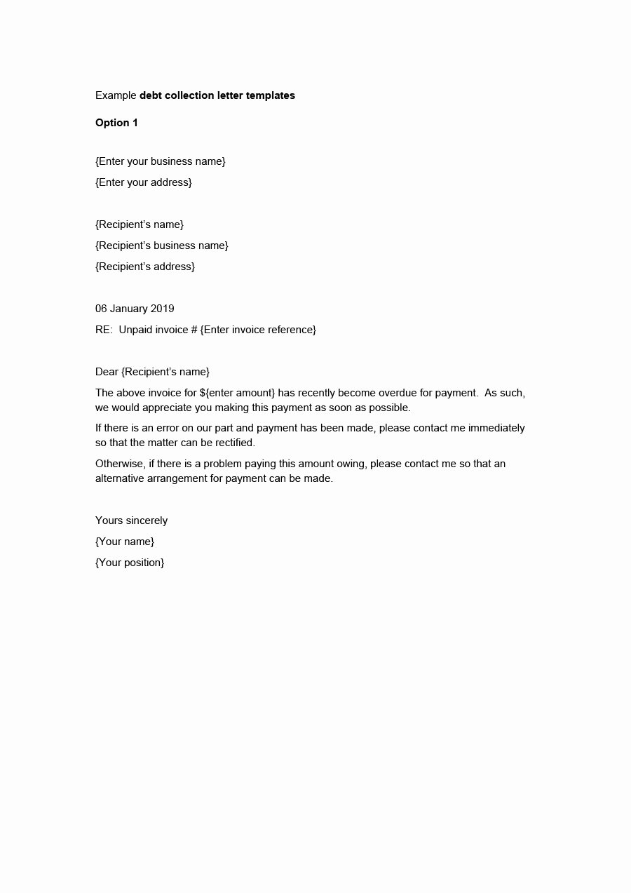 Writing A Collection Letter New 44 Effective Collection Letter Templates &amp; Samples