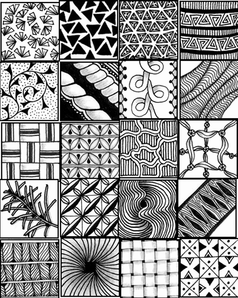 Zentangle Patterns to Print Elegant Go Craft something